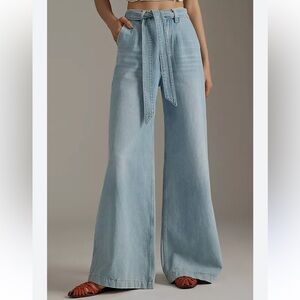 C/MEO Collective wide leg belted jeans